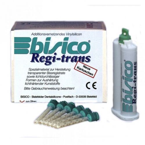 Материал прозрачный для регистрации прикуса Bisico Regi-trans (3 картриджа по 50 мл, насадки)
