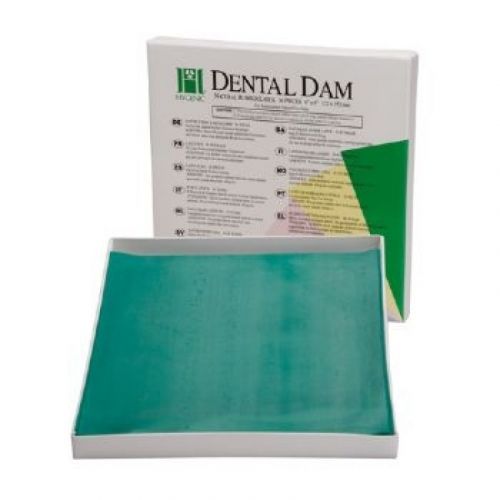 Платки латексные для коффердама зеленые Hygenic Dental Dam latex (36 шт.)