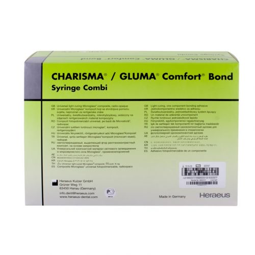 Набор со светоотверждаемым микрогибридным композитным материалом Charisma Syr/Cluma Comfort Bond Combi (8 шприцев)