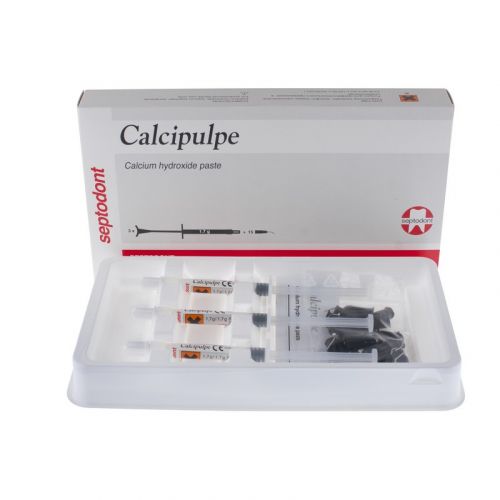 Прокладка лечебная на основе гидроксида кальция Calcipulpe (3 шприца по 1,7 г)