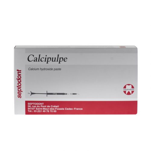 Прокладка лечебная на основе гидроксида кальция Calcipulpe (3 шприца по 1,7 г)
