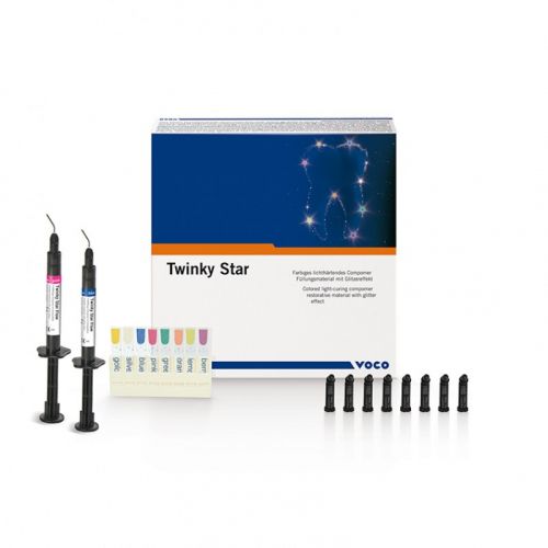 Материал компомерный светоотверждаемый рентгеноконтрастный для молочных зубов Twinky Star (25 капсул по 0,25 г)