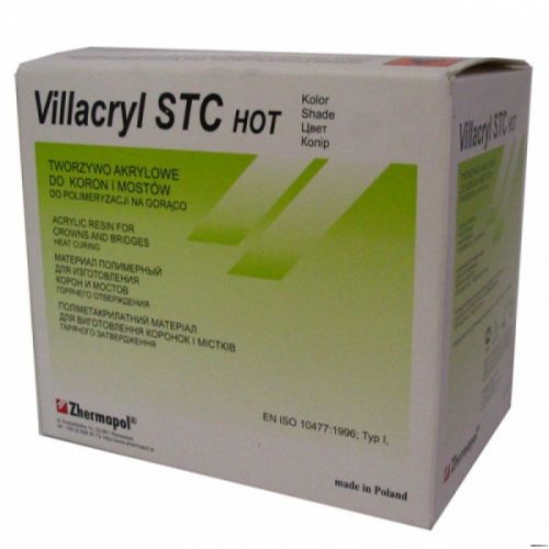 Материал горячей полимеризации предназначен для облицовки коронок и мостовидных протезов Villacryl STC Hot (80 г + 40 мл)