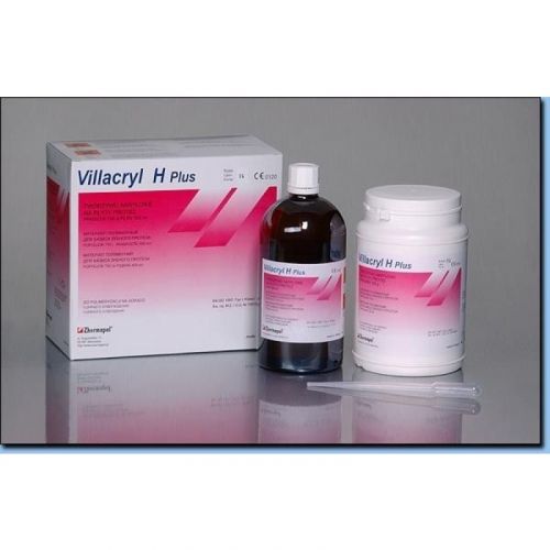Материал полимерный ускоренного горячего отверждения для изготовления базисов зубных протезов Villacryl H Plus (750 г + 400 мл)