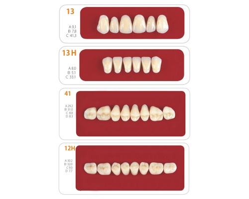 Наборы зубов Unicryl 2-х слойные