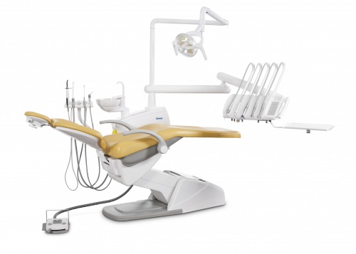 Стоматологическая установка - U100 с верхней подачей инструментов, электромеханическим креслом пациента, эжекторной аспирацией