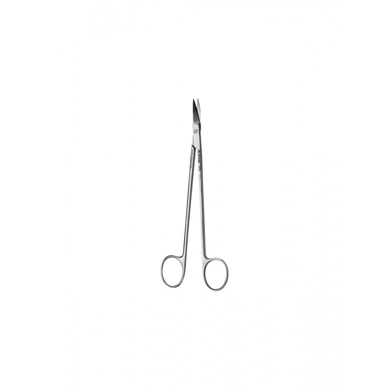 Ножницы изогнутые остроконечные с одним зубчатым лезвием S1L (18 см)
