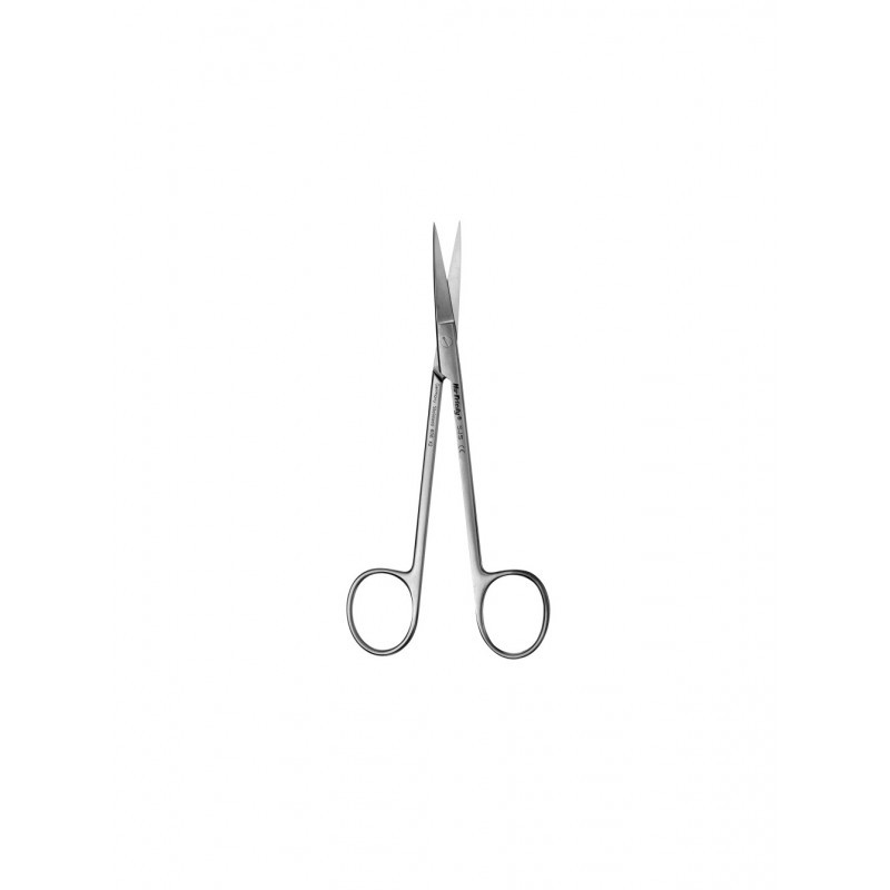 Ножницы прямые остроконечные с одним зубчатым лезвием SJS (14 см)