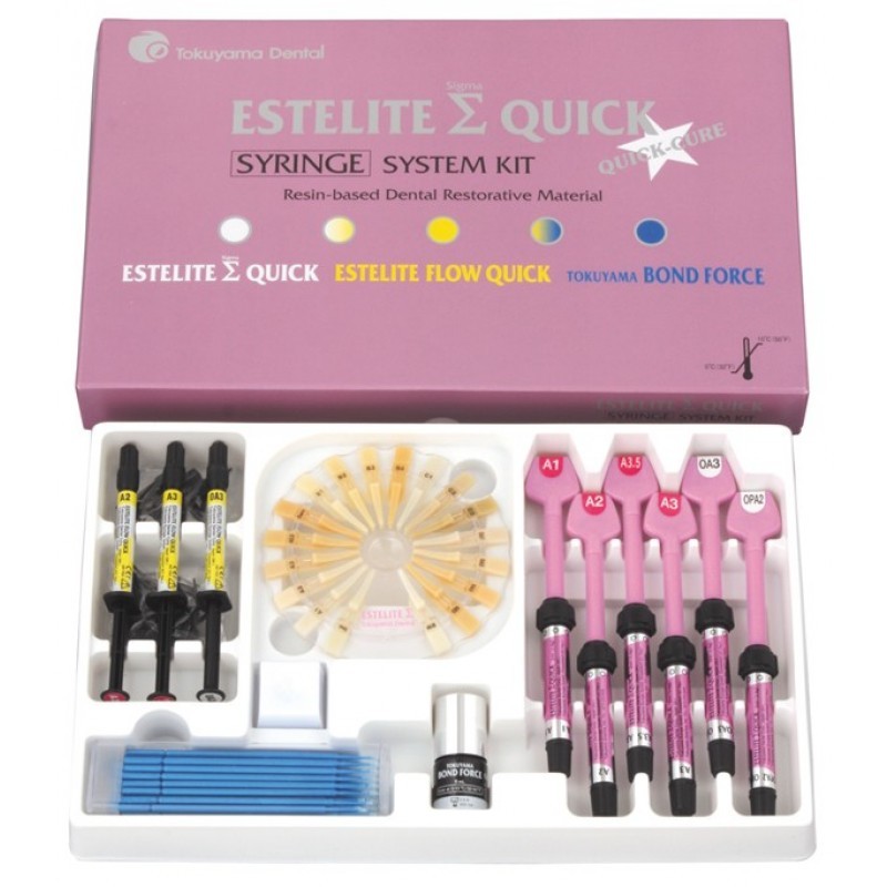 Материал пломбировочный Estelite Sigma Quick System Kit (набор 9 шприцев по 3,8 г)