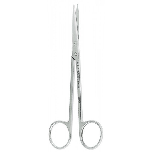 Ножницы для десны N1 прямые, зубчики на 1 лезвии, 14,5 см